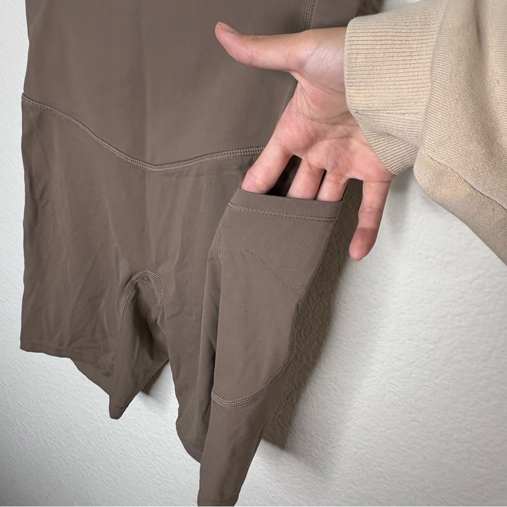 NWOT Halara tan biker shorts - Picture 5 of 11